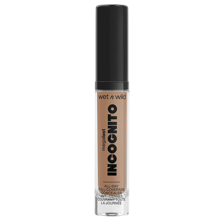 Mega Last Incognito All-Day Full Coverage Liquid Matte Concealer, Light Beige, 0.18 Ounce