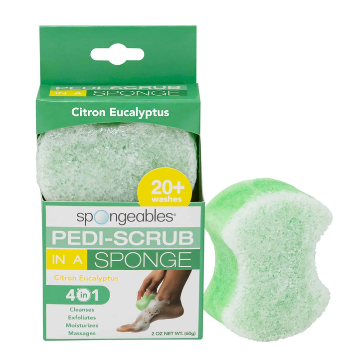 Spongables Pedi Scrub Foot Exfoliating 20+ Wash Sponge