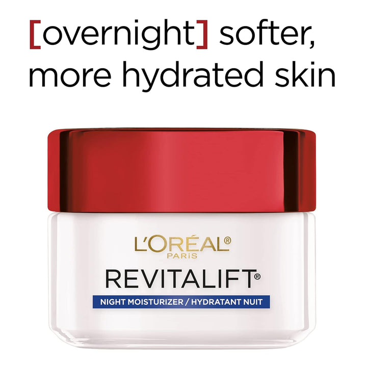 Revitalift Anti-Wrinkle and Firming Face Night Cream, Pro Retinol 1.7 Oz