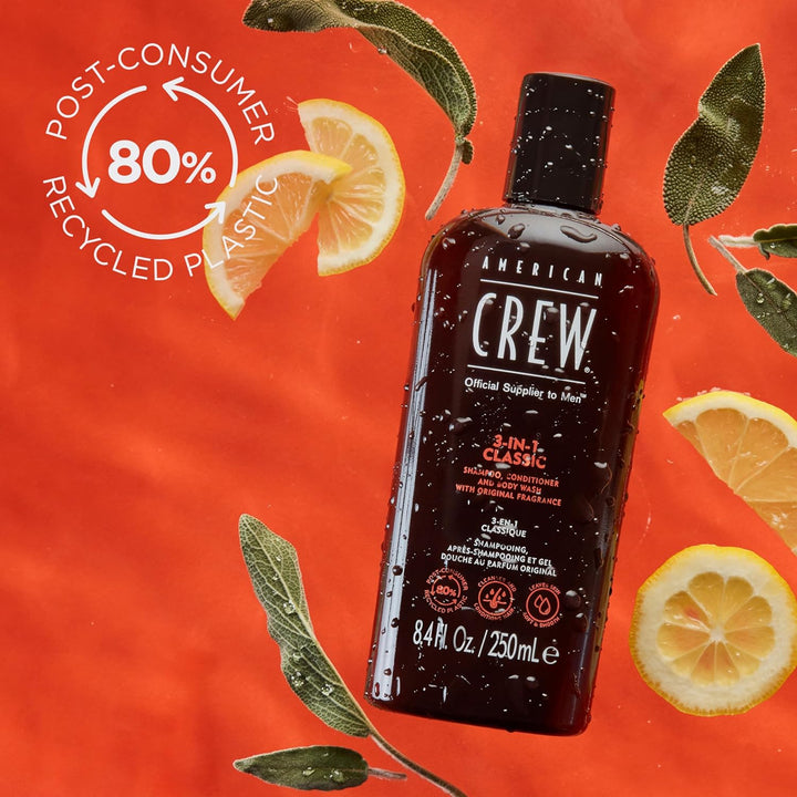 Shampoo, Conditioner & Body Wash for Men, 3-In-1, 33.8 Fl Oz