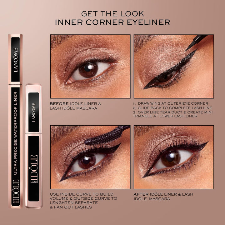 Lash Idôle Lash-Lifting & Volumizing Mascara - Black Mascara for Instant Volume, Length & Lift - Smudge Proof & up to 24H Wear - Black