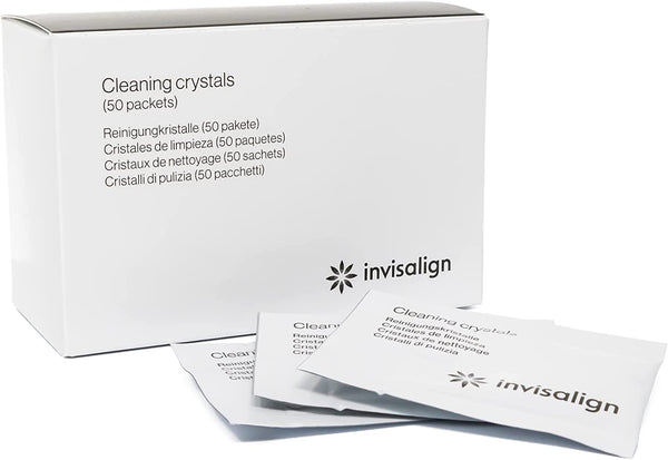 Cleaning Crystals for Clear Aligners and Retainers, (50 Packets)