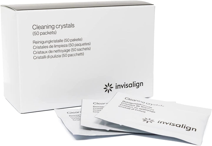 Cleaning Crystals for Clear Aligners and Retainers, (50 Packets)