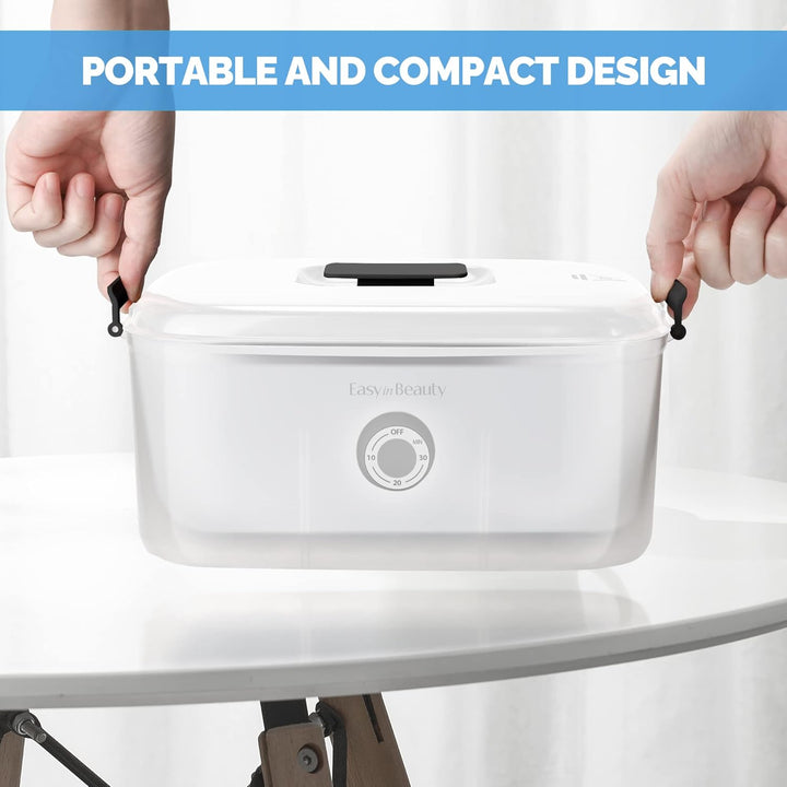 Hot Towel Warmer for Facials, Holds 16 Small Towels, 5L Portable Towel Steamer with Quickly Heating in 1-5 Mins, Auto off Timer Foldable Towel Warmers for Spa, Barber, Manicures, Massage