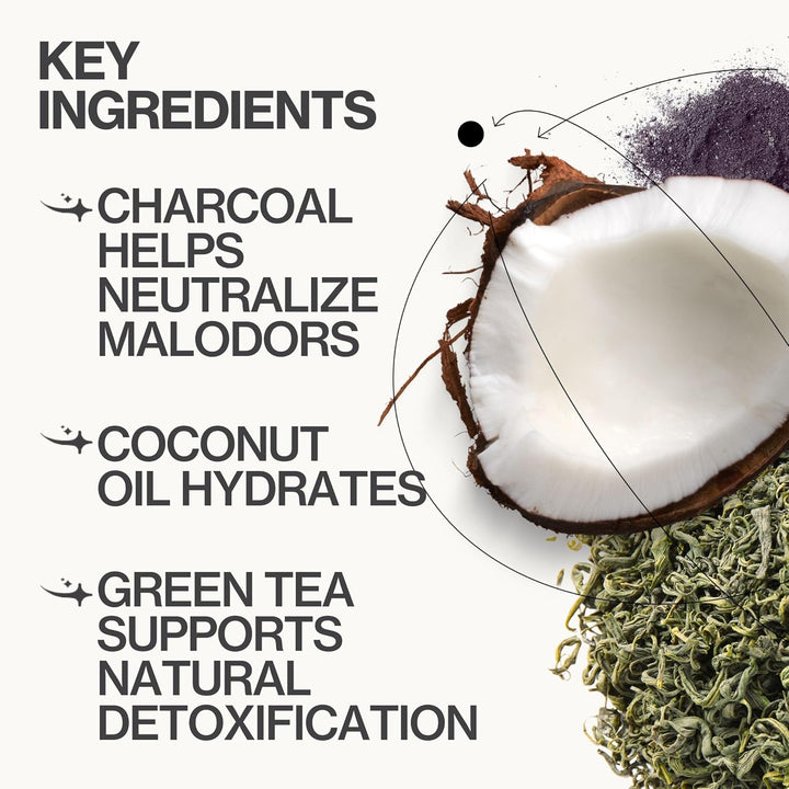 Underarm Body Scrub - Armpit Detox Coconut & Charcoal Deodorant– Exfoliating & Nourishing for Natural Deodorant Users – Aluminum-Free & Safe for Sensitive Skin, Vegan & Cruelty-Free, 7 Fl Oz