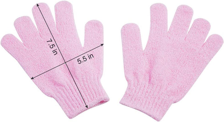 10 Pairs Exfoliating Gloves,Made of 100% Nylon,10 Colors Double Sided Exfoliating Gloves for Beauty Spa Massage Skin Shower Body Scrubber Bathing Accessories.