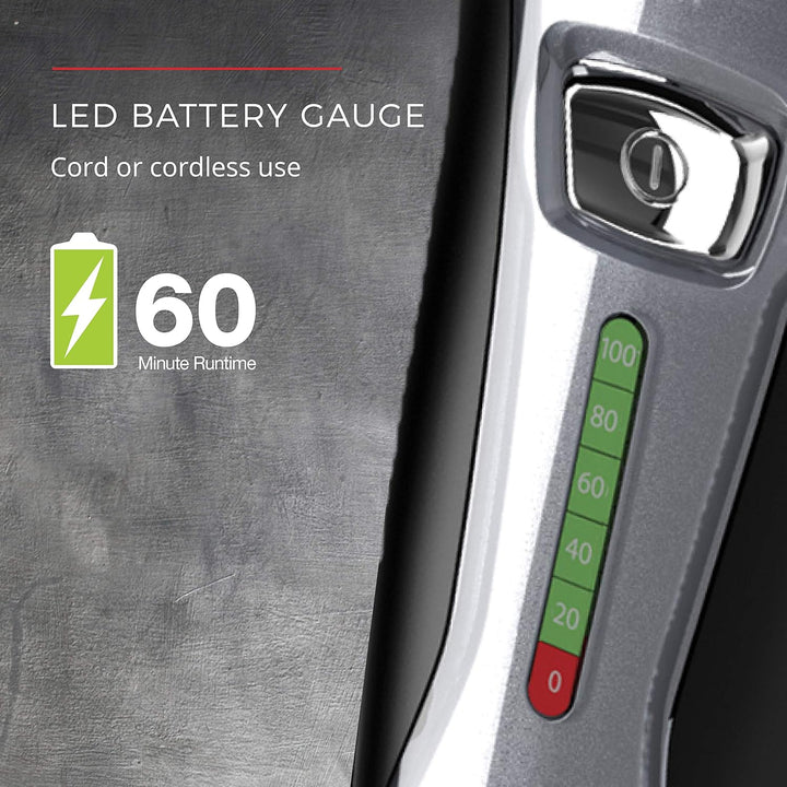 F5 Power Series Foil Shaver, Electric Razor for Men, Cordless Rechargeable with Pop up Trimmer, Pivot & Flexfoil Technology, Lightweight Handheld Design, Black