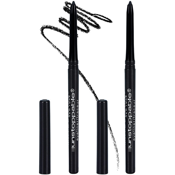 Unstoppable Waterproof Mechanical Black Eyeliner Pencil, Easy to Apply, Smooth Glide, up to 24 Hour Wear, Onyx