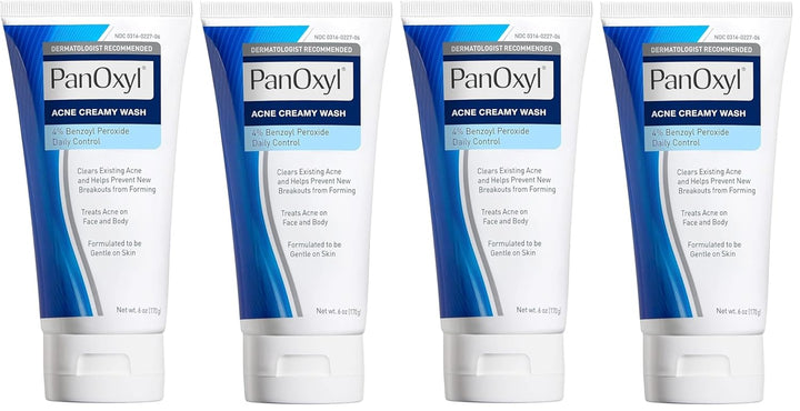 Antimicrobial Hydrating Acne Creamy Wash, 4% Benzoyl Peroxide, 6 Ounce