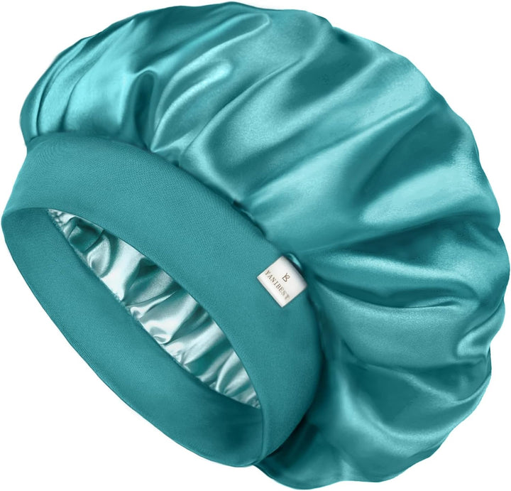 Silk Bonnet for Men Women Hair Bonnet for Sleeping Double Layer Satin Bonnet for Natural Curly Hair Unisex Sleep Cap