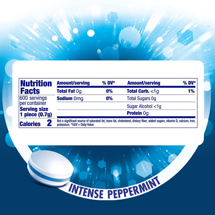 Clean Breath Sugarfree Hard Mint, 150Pc, Intense Peppermint (Pack of 4 Bottles)