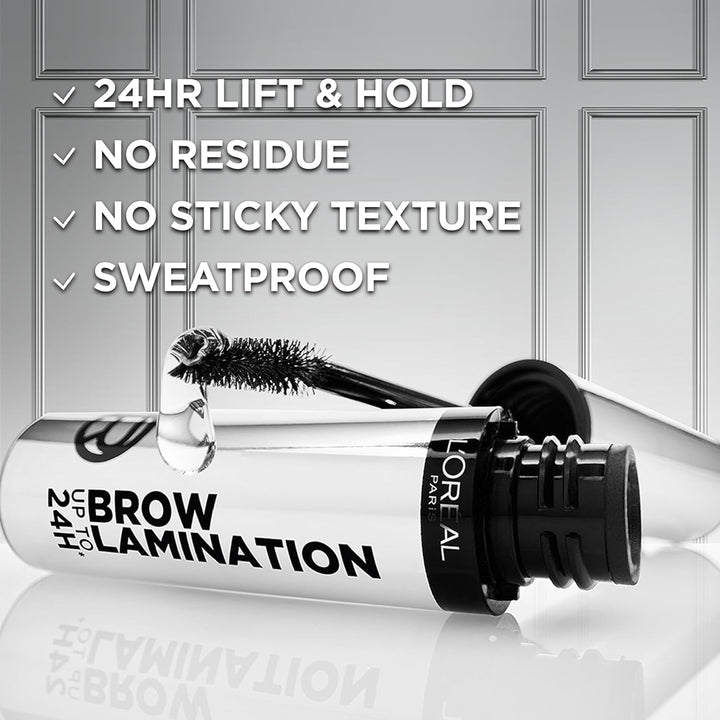 Infallible up to 24H Wear Brow Lamination, Water-Resistant Longwear Eyebrow Gel Make Up, Clear/Transparent, 0.16 Fl Oz