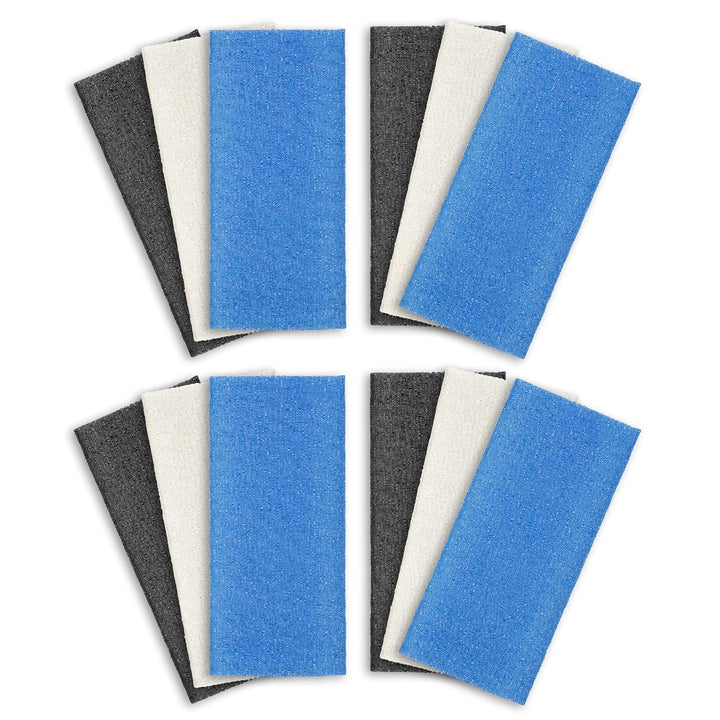 Exfoliating Washcloth Body Scrubber Back Scrubber for Shower Japanese Beauty Washcloth Bath Wash Cloth Korean Exfoliation Luffah Towel Net Sponge Loofah Body Scrub 3 Pack