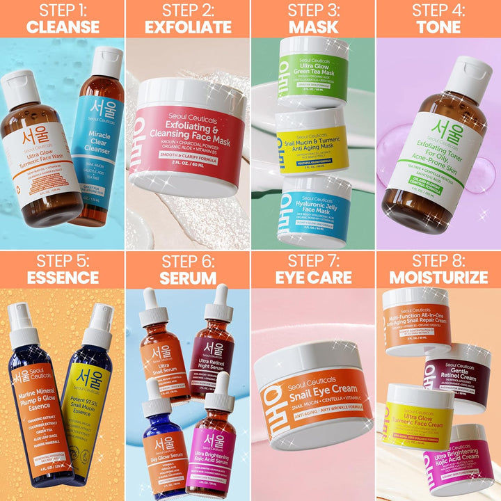 Korean Skin Care 20% Vitamin C Hyaluronic Acid Serum + CE Ferulic Acid - Potent anti Aging Vit C, anti Wrinkle K Beauty Skincare 1Oz