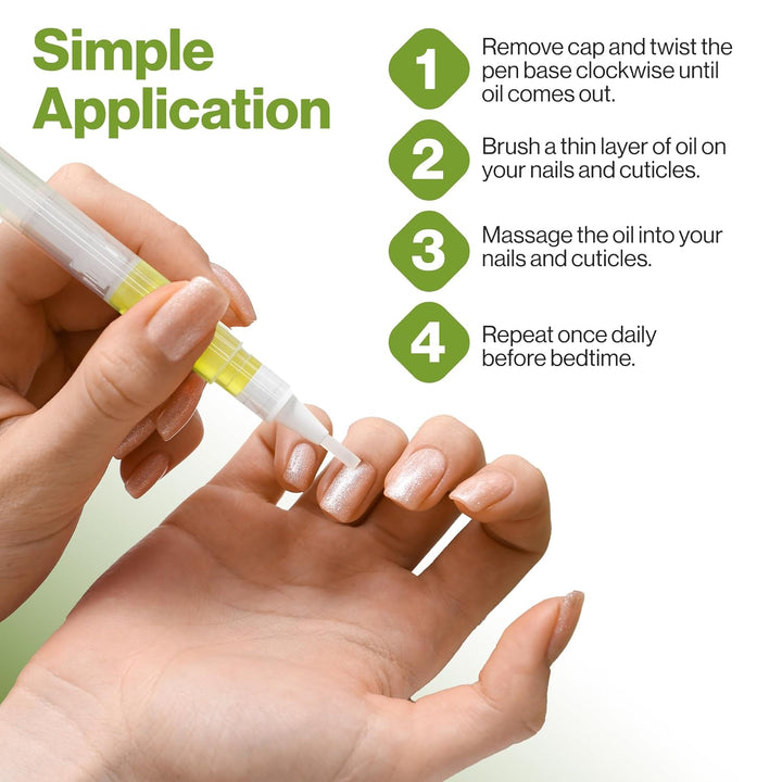 Cuticle Oil Pen - Nail Cuticle Protector - Professional Manicure and Pedicure Set Accessory - Acrylic Nail Art Accessory - Strengthener and Softener - Contains Vitamin E