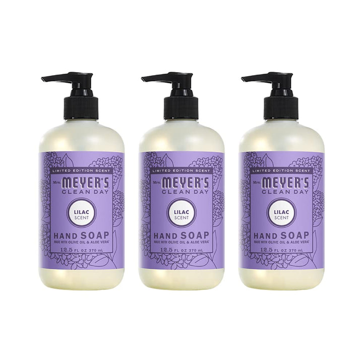 CLEAN DAY Hand Soap, Made with Essential Oils, Biodegradable Formula, Rain Water, 12.5 Fl. Oz - Pack of 3