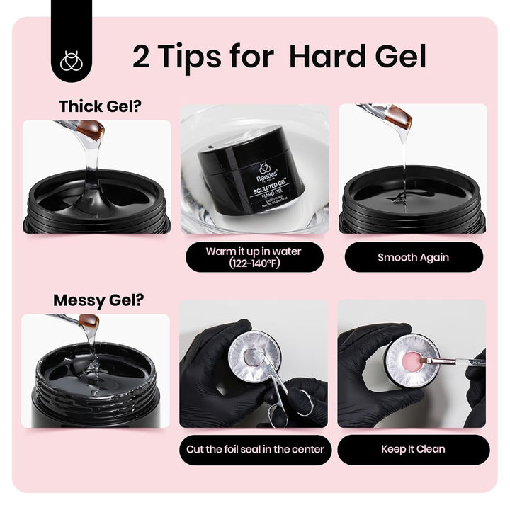 Beetles Builder Gel Nude Pink Sculpted Gel High Hardness for Nail Extension Broken Repair Protection Durable for Home Salon UV LED Lamp Cured Nail DIY Art Manicure 1 Oz