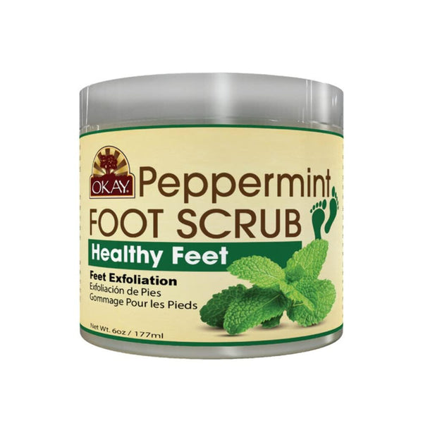 Peppermint Foot Scrub - Exfoliating Foot Scrub, Foot Exfoliator, Great for Cracked Heels, Pedicures, Dead Skin Remover, Exfoliant for Calluses, Moisturizer for Dry Skin - 6 Oz (Pack of 1)