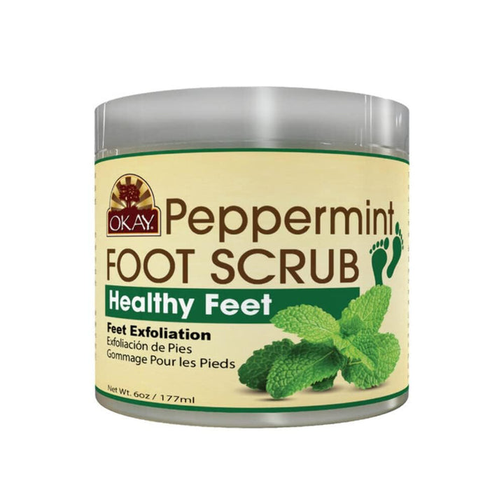 Peppermint Foot Scrub - Exfoliating Foot Scrub, Foot Exfoliator, Great for Cracked Heels, Pedicures, Dead Skin Remover, Exfoliant for Calluses, Moisturizer for Dry Skin - 6 Oz (Pack of 1)