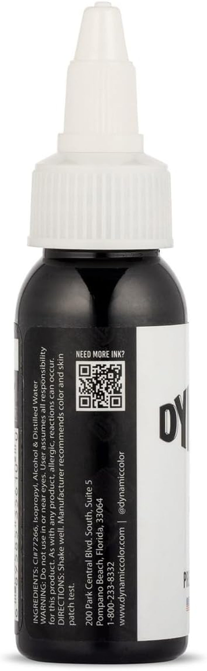 . - Black Tattoo Ink, Long Lasting Vivid Color, Sterilized, Made in USA, since 1990 (1 Oz Bottle)