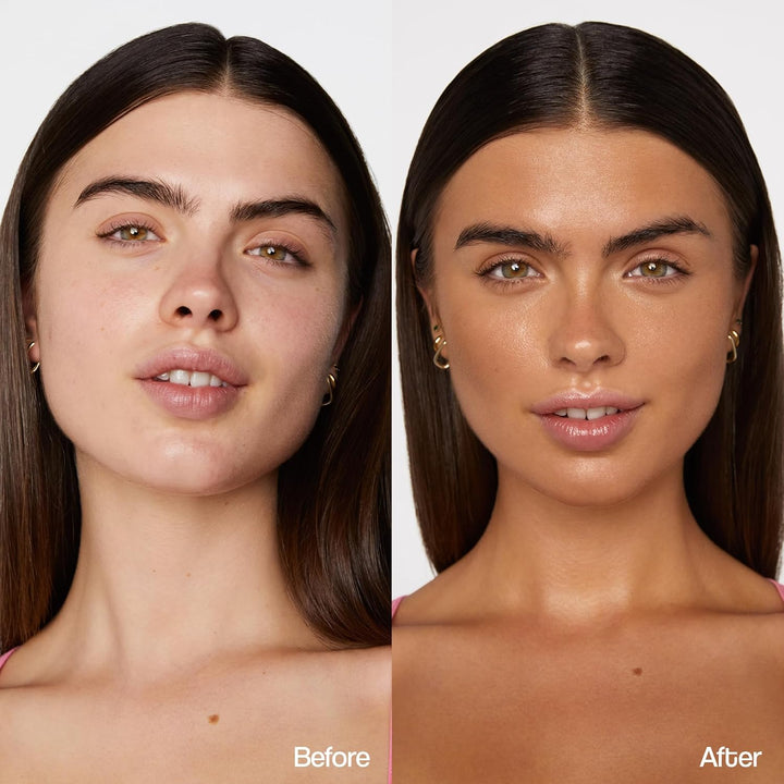 Self-Tan Drops- Medium, Bronzing Serum, Customizable Face & Body Self Tanner for Moisturizer, Gradual Tanning Drops for Natural Glow, Streak-Free Vegan Formula, 1.01 Fl Oz