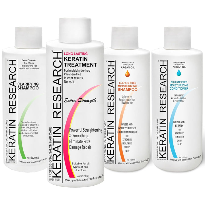 Brazilian Keratin Hair Treatment Straightening Complex Blowout LONG Lasting Organic Natural Results with Argan Oil Keratina Brasilera