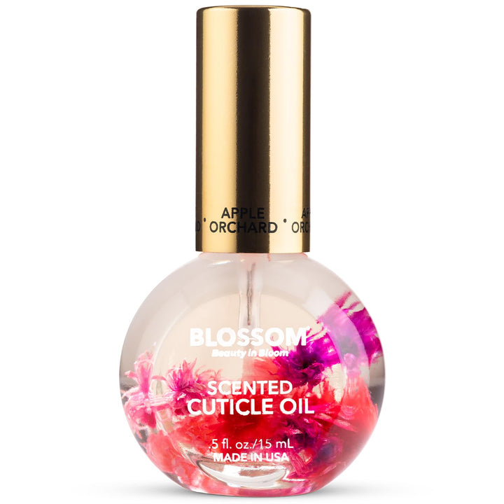 Cuticle Oil for Nails, Hydrating, Moisturizing, Scented Nail Oil Cuticle Care, Infused with Real Flowers, Made in USA, 0.5 Fl. Oz, Rose