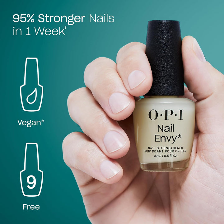 Nail Envy Nail Strengthener | Clear & Opaque Crème Nail Polish Treatment | Strengthen Weak & Thin Nails