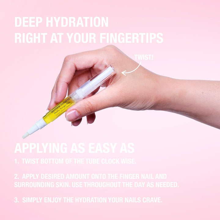 Cosmetics Official Viral Oil - Nail Oil Treatment for Growth, Strength & Moisture - Moisturizing Cuticle Oil for Damaged, Dry, Brittle Nails - Nail Repair & Care Formula for Men & Women