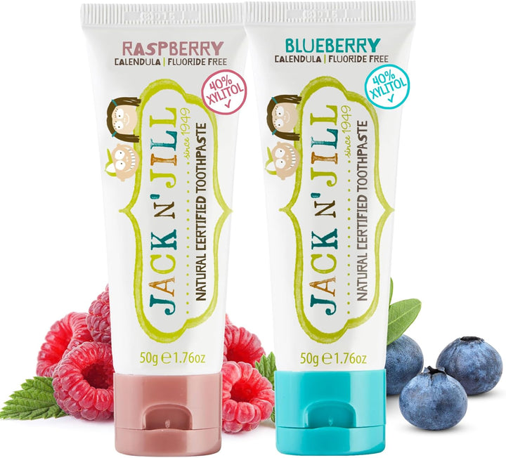 Natural Toothpaste for Baby and Infants - Fluoride Free Training Toothpaste, 40% Xylitol, Bpa-Free - Flavor Free, 1.76 Oz (Pack of 1)