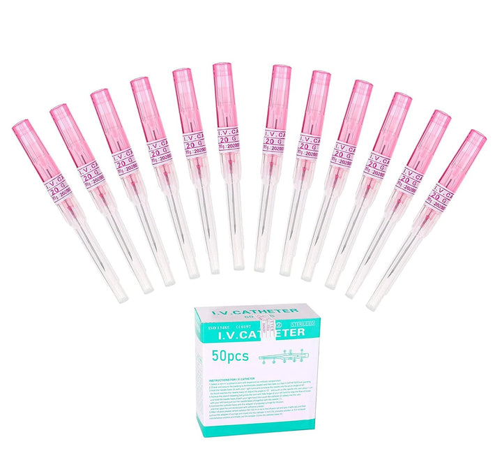Pack of 50 Catheter Piercing Needles Tattoo Piercings Tool (16G)
