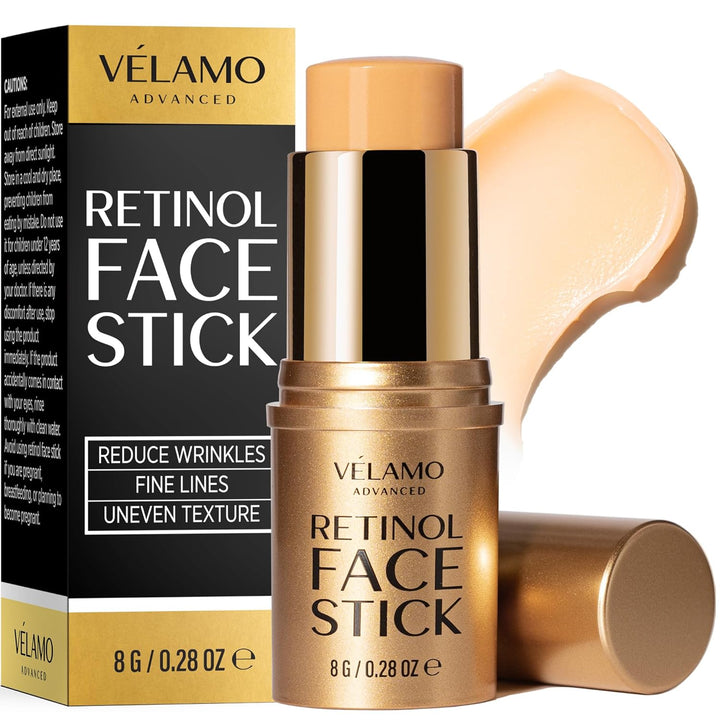 Retinol Eye Balm Stick with Bakuchiol: under Eye Cream for Dark Circles and Puffiness - anti Aging Reduces Fine Lines Wrinkles under Eye Bags in 4-8 Weeks 0.1 Oz/3G