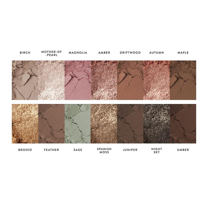 the Delectables Earthy Essentials Baked Eyeshadow Palette | 14 Pigmented Eyeshadows Blendable Natural Look