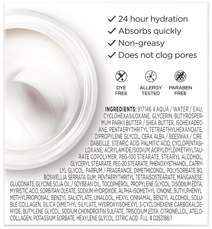 L’Oreal Paris Collagen Daily Face Moisturizer, anti Aging Face Cream to Reduce Wrinkles and Provide Intense Hydration, 1.7 Oz