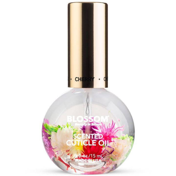 Cuticle Oil for Nails, Hydrating, Moisturizing, Scented Nail Oil Cuticle Care, Infused with Real Flowers, Made in USA, 0.5 Fl. Oz, Rose