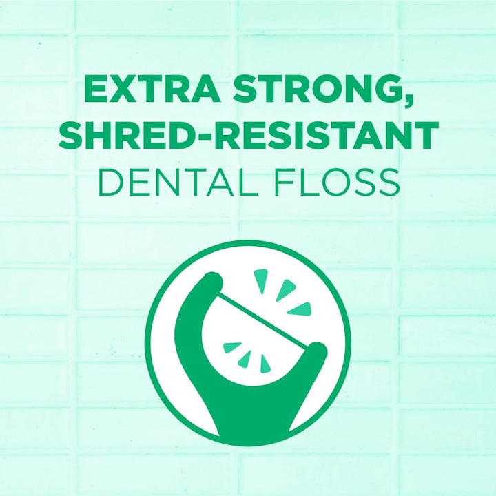 Professional Clean Floss Picks - Extra Strong Shred-Resistant Floss, Easy Grip Handle - Dental Flossers for Adults - Fresh Mint Flavor, 150 Count