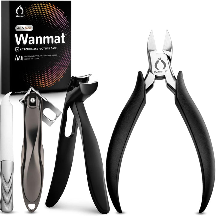Toe Nail Clipper for Ingrown or Thick Toenails,Toenails Trimmer and Professional Toenail Nipper for Seniors with Stainless Steel Surper Sharp Blades