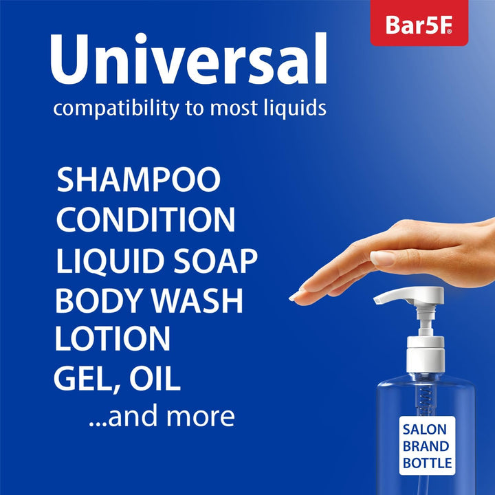 Universal Shampoo/Conditioner Pump for Bottle, 1 L/33.8 Oz., Piece 2 White