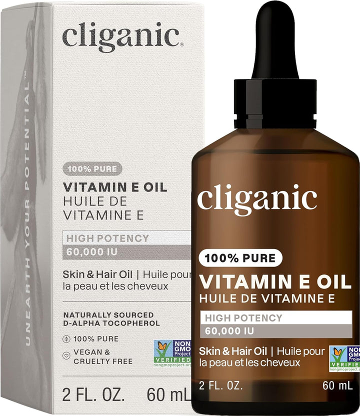Pure Vitamin E Oil for Skin, Scars, Hair & Face - 30,000 IU, Non-Gmo Verified | Natural D-Alpha Tocopherol