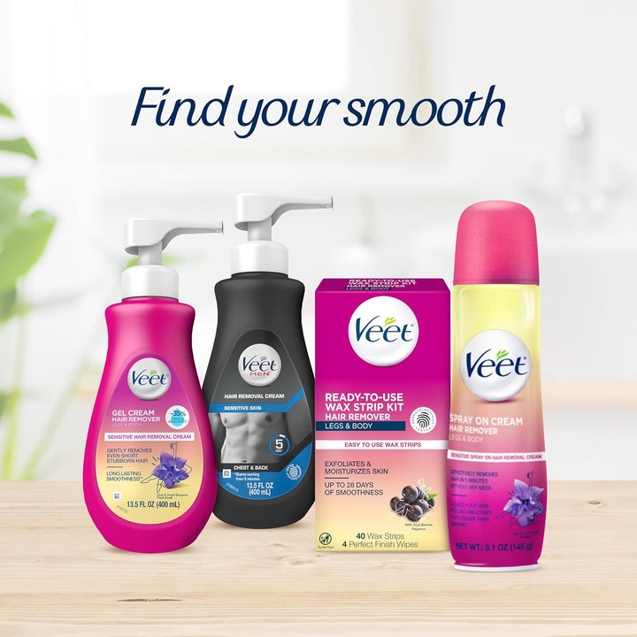 Hair Remover,  Gel Hair Removal Cream Sensitive, 13.5 Ounce, Sensitive Formula with Aloe Vera and Vitamin E (Pack of 1)