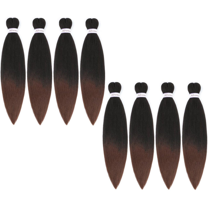 Purple Braiding Hair Pre Stretched Long Braid 30 Inch 2 Packs Professional Braiding Hair Extensions Synthetic Crochet Twist Braids (30 Inch, Purple)