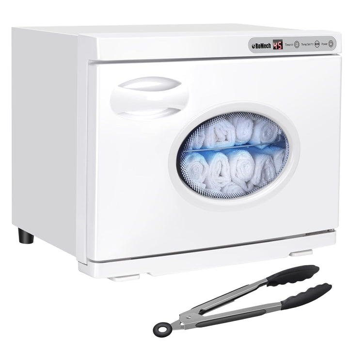 23L Hot Towel Warmer Cabinet, Professional Towel Heater with LED Temperature Display Setting, Extra Large Capacity Towel Warmers for Spa Massage Salon Home (White, 23L)