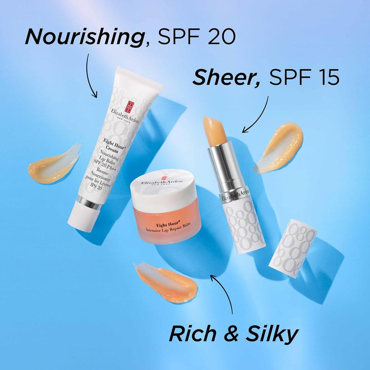 Eight Hour Cream Lip Protectant Stick, SPF 15 Sunscreen Balm, Moisturizer for Dry, Cracked Lips with Shea Butter, Coconut Oil & Vitamin E, 0.13 Oz