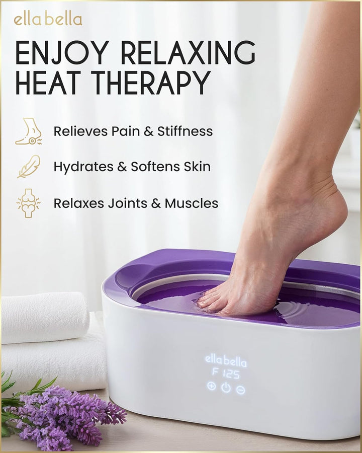 ® Paraffin Wax Machine for Hand & Feet • Parafin Wax Warmer • Everything in One Kit – Paraffin Wax Refills, Mitts & Booties • Soothing Relief with Parrafin Hot Wax • Home Paraffin Wax Bath