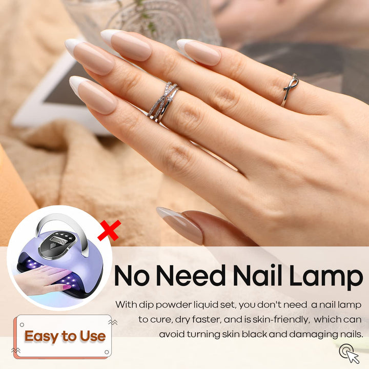 Dip Powder Liquid Set 15Ml/0.5Oz Nail Repair Cuticle Oil Multi-Purpose Dip Powder Base Top Coat with Activator, Bond, Cuticle Care for Dipping Kit, No Need Nail Lamp