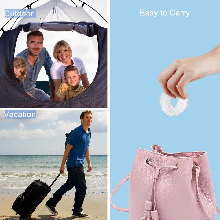 150 PCS Upgrade Disposable Shower Caps.  Waterproof Hair Bath Caps. Thickening Shower Cap for Women Kids Girls. Hotel and Hair Salon. Travel Spa. Home Use Beauty Salon