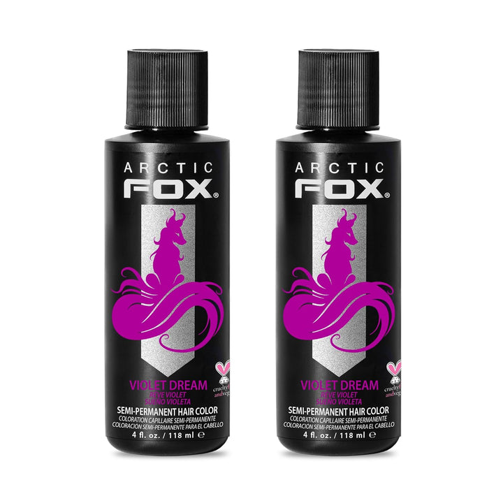 Vegan and Cruelty-Free Semi-Permanent Hair Color Dye (8 Fl Oz, PURPLE AF)