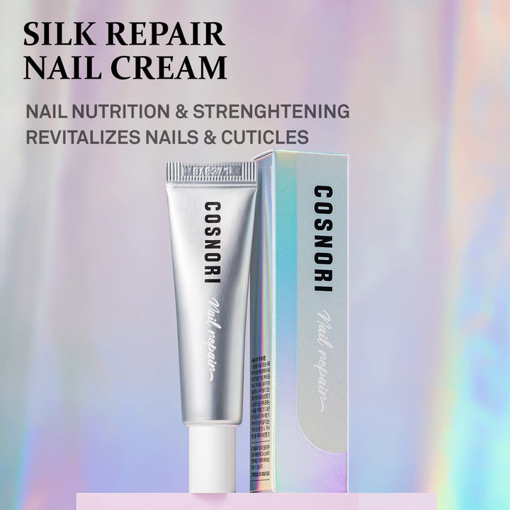 Silk Repair Nail Cream - Intensive Nail & Cuticle Hydration with Silk-Fibroin - Non Oily Formula - for Dry & Damaged Nails - Gel Nail Recovery, 15Ml (0.5 Fl. Oz.)