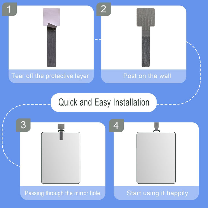 Shower Mirror Fogless for Shaving Men Fog Free anti Fog Bathroom No Fog Proof Anti-Fog Hanging Shatterproof RV (9” X 7”)