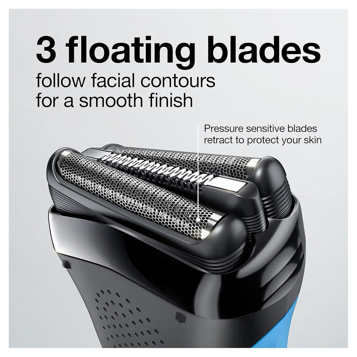 Electric Razor for Men, Series 3 310S Electric Foil Shaver, Rechargeable, Wet & Dry